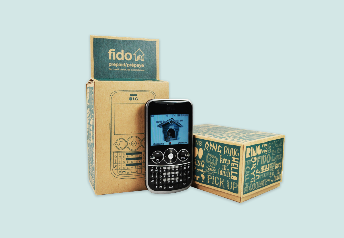 Fido prepaid phones package design